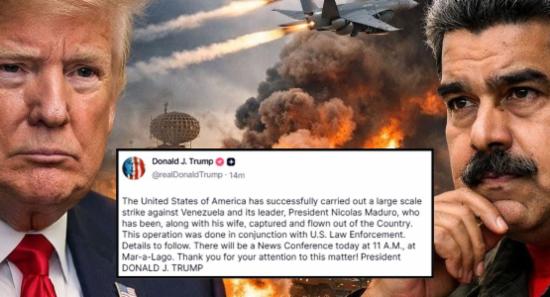 US Captures Venezuelan President Maduro & His Wife